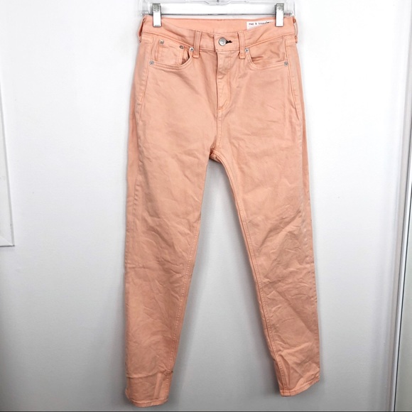 Rag & Bone High Rise Skinny Jeans In Prairie Sun - Picture 2 of 9